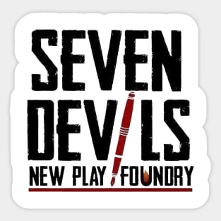 Seven Devils New Play Foundry Square Sticker